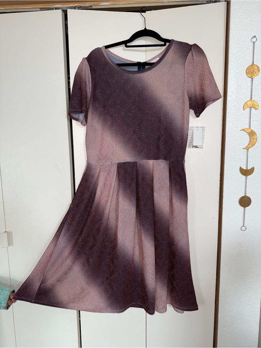 LuLaRoe Short Sleeve Dress in Dusty Mauve XL